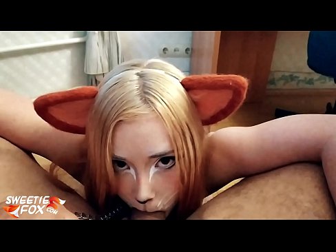 ❤️ Kitsune slikke dick en cum yn har mûle ❤️❌ Harde porno by wy ☑